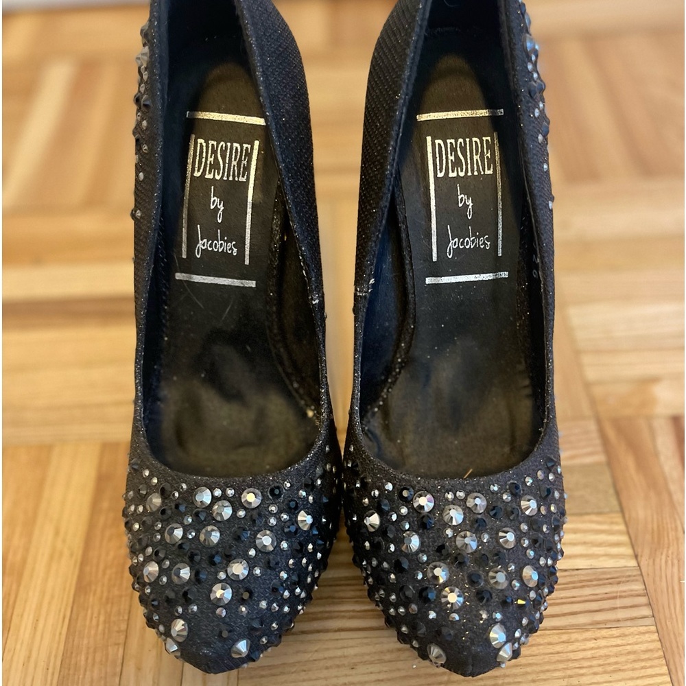 Sparkly platform heels